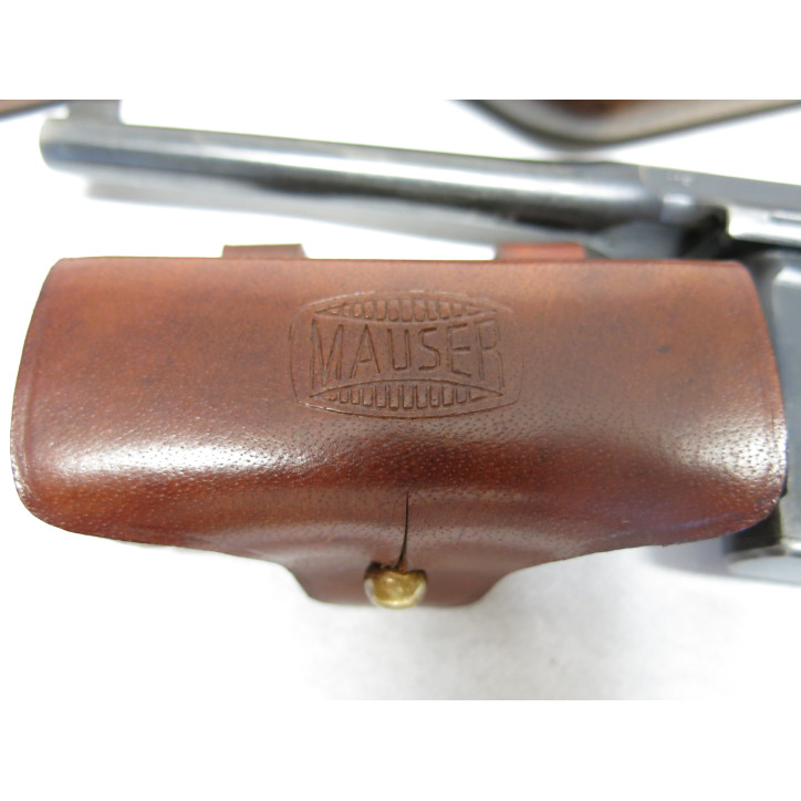 Cartouchière cuir pour Mauser C96 - Cal. 7.63 ou 9 para