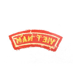 Insigne TAB  tissu VIETNAM  ARVN  fabrication coton brodée ref 669