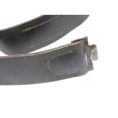 Ceinturon cuir Allemand original 1944 crochet acier ref 222