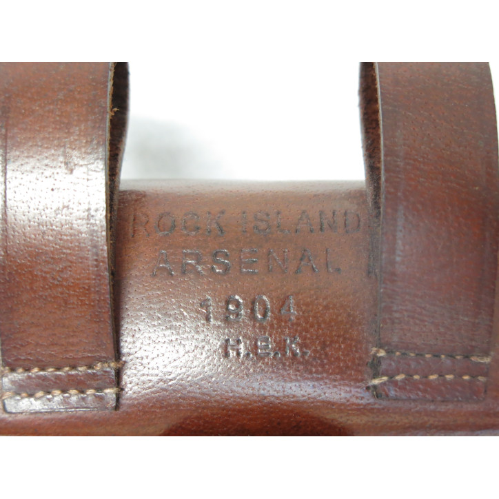 Porte cartouches cuir pistolet Colt 1900 calibre 38 auto ref 12