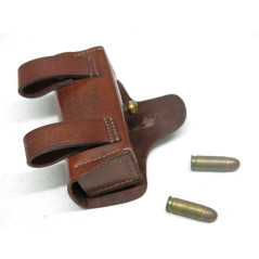 Porte cartouches cuir pistolet Colt 1900 calibre 38 auto ref 12