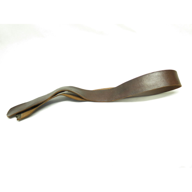 Ceinturon cuir Allemand original crochet acier ref 147