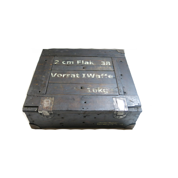 Caisse bois obus 20 mm Flack ref 753