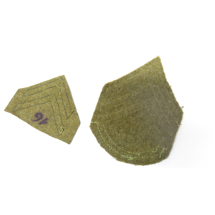 Lot de 2 Grades tissu US army ref 258