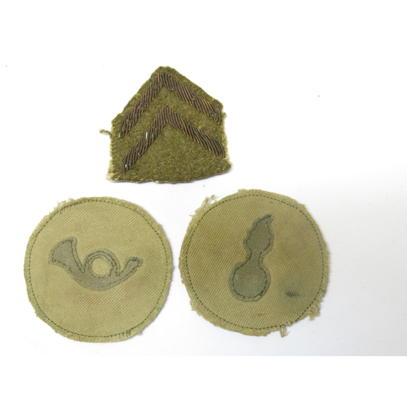 Lot de 3 Grades tissu US army ref 365