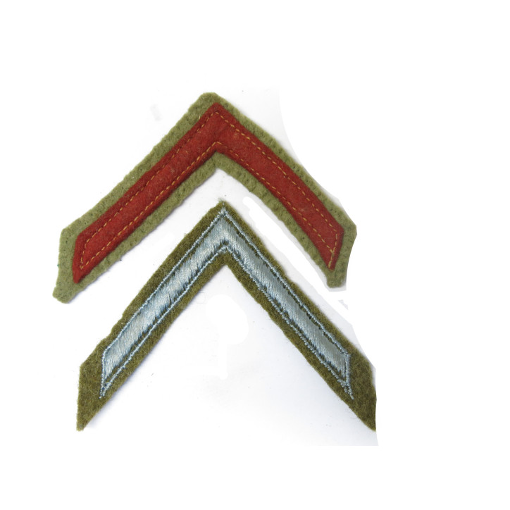 Lot de 2 Grades tissu US army ref 458
