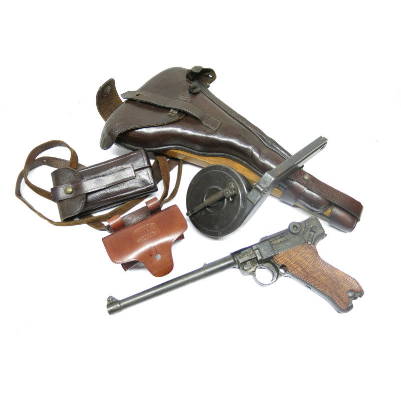 Porte cartouche Mauser cuir pour  C96 7.63 ou 9 para 