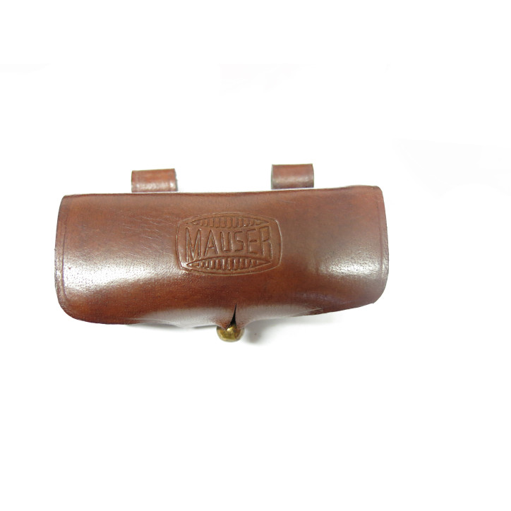 Porte cartouche Mauser cuir pour  C96 7.63 ou 9 para 