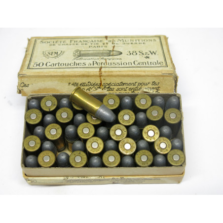 Boite cartouches 38 Smith et Wesson SFM poudre noire categorie B
