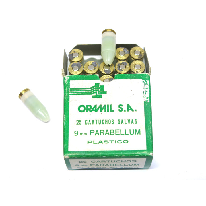 Boite de 25 cartouches ORAMIL 9 para plastique ref 56 Catégorie B