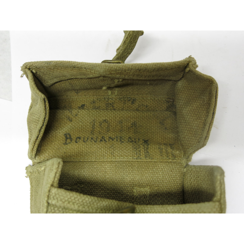 Porte chargeur toile original PM Sten daté 1944 ref  52