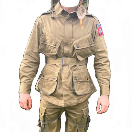 Veste + pantalon parachutiste US 39/45 D-Day
