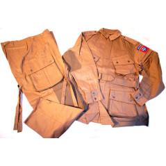 Veste + pantalon parachutiste US 39/45 D-Day