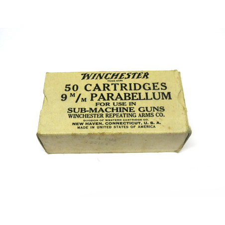 Boite de 50 cartouches 9 para Winchester 1943 categorie B  ref 12