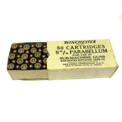 Boite de 50 cartouches 9 para Winchester 1943 categorie B  ref 12