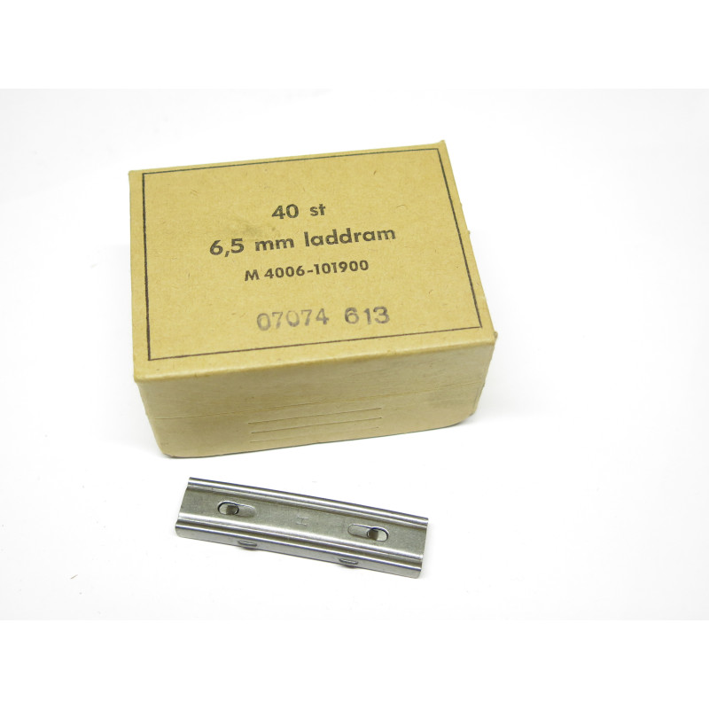 Boite vide pour 40 lame chargeur Mauser Suedois 6.5 x 55  avec une lame 