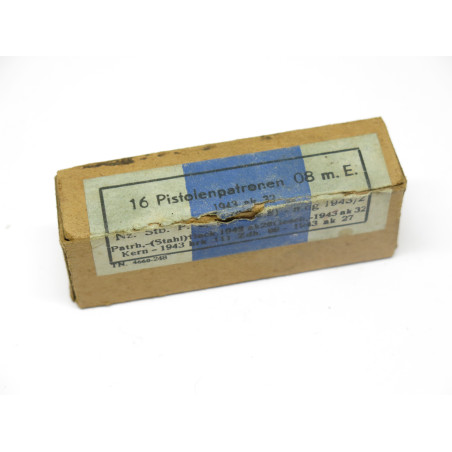 Boite de 16 cartouches 9 para Luger 1943 ak  categorie B ref  12