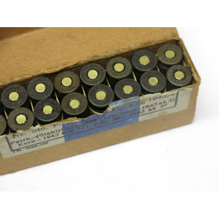 Boite de 16 cartouches 9 para Luger 1943 ak  categorie B ref  12