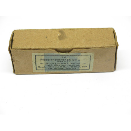 Boite de 16 cartouches 9 para Luger 1943 oxo  categorie B ref  24