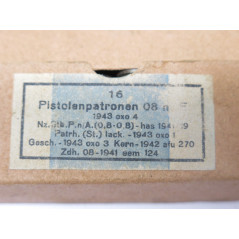 Boite de 16 cartouches 9 para Luger 1943 oxo  categorie B ref  24