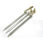 Lot de 3 piquets de tente Allemand aluminium  datés ref 321