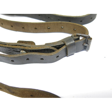 Lot de 3 sangles Cuir de poncho WH originale  ref 387