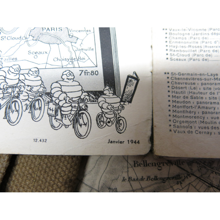 Porte carte Anglais 1944 avec souvenirs ref 753