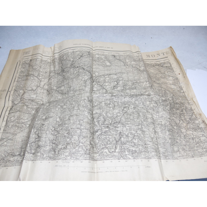 Porte carte cuir officier Français avec 2 cartes ref 900