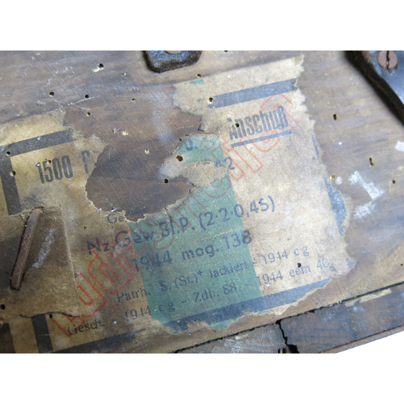 Caisse en bois pour 1500 cartouches Mauser de Sniper Anschuss ref 1040