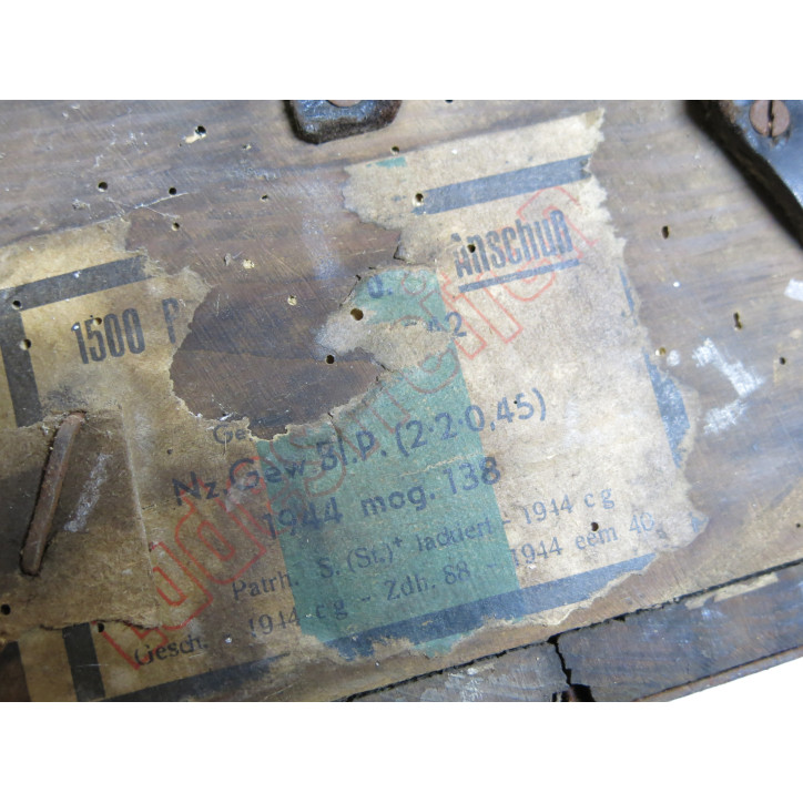 Caisse en bois pour 1500 cartouches Mauser de Sniper Anschuss ref 1040