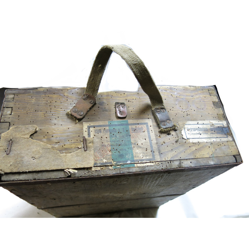 Caisse en bois pour 1500 cartouches Mauser de Sniper Anschuss ref 1100