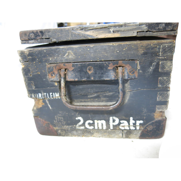  Caisse en bois pour 100 obus 20 mm Flack 1943  ref  1190