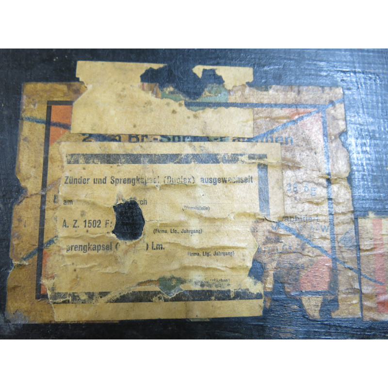  Caisse en bois pour 100 obus 20 mm Flack 1943  ref  1190