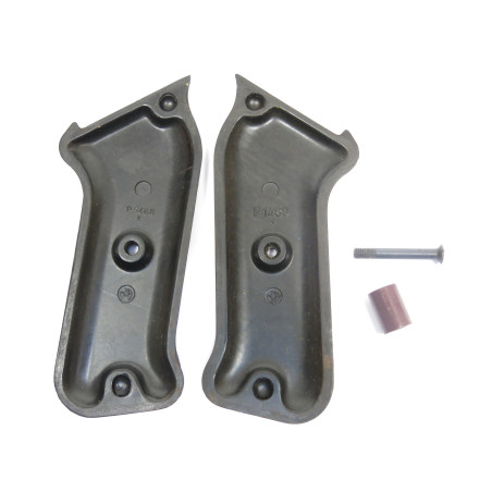 Paire de plaquettes bakélite originales pour MP38 ou MP40 marron Réf 563