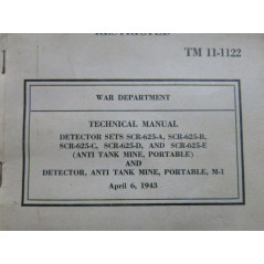 Detecteur de mine SCR 625  US 1944 dans sa boite ref