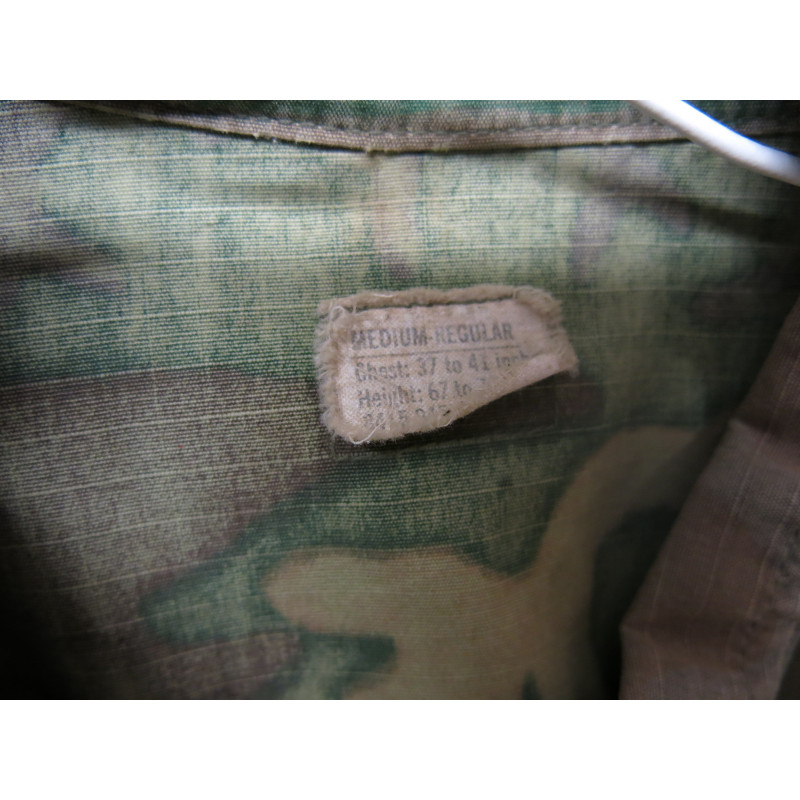Veste originale tropical camouflé originale Rip stop 1969  US Vietnam Ref 1047