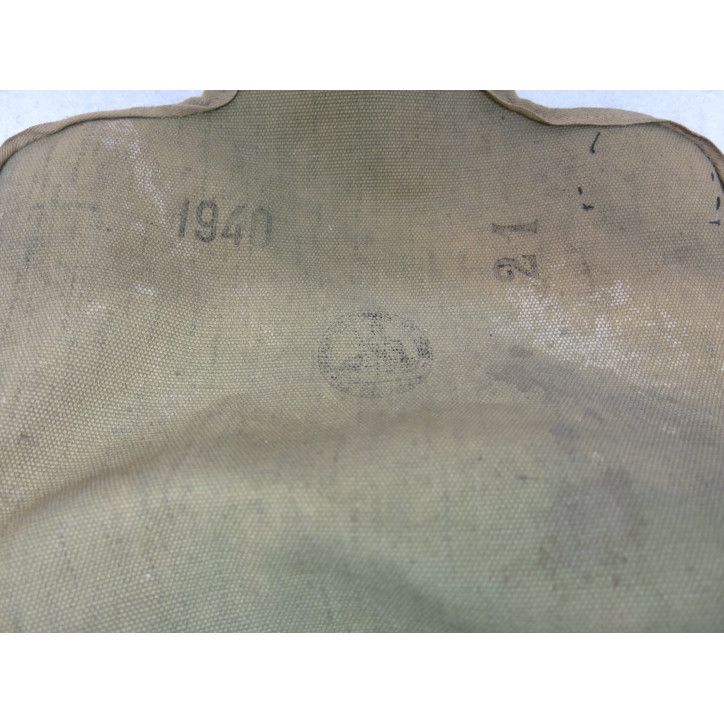 Masque a gaz Francais 1940 avec pochette  toile ref 120 