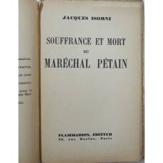 Livre Souffrance et mort du Maréchal Pétain