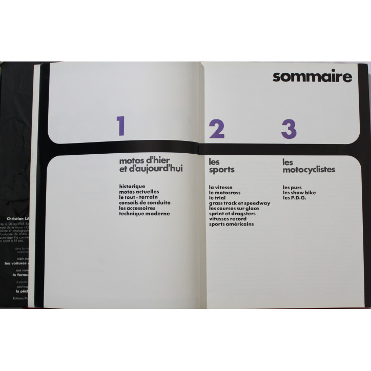 Livre la moto de Christian LACOMBE