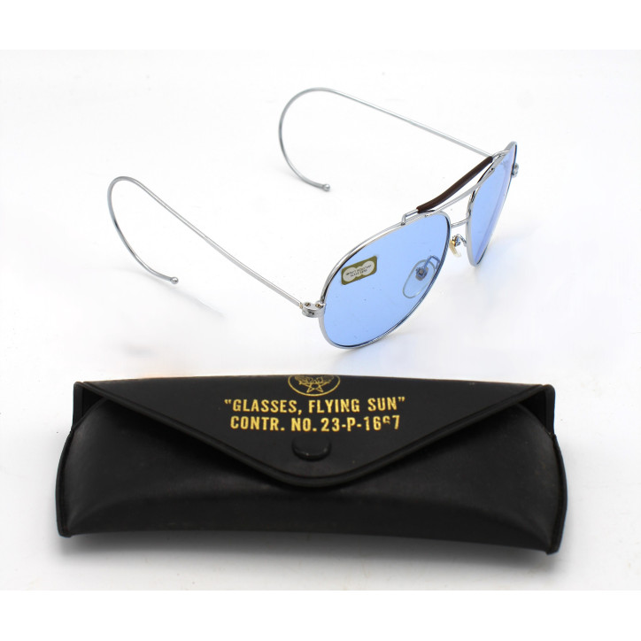Lunettes de soleil style Ray-Ban USAAF repro verres teintés en Bleu