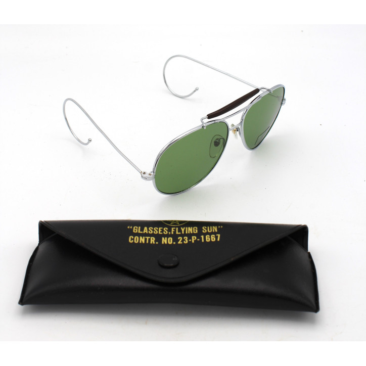 Lunettes de soleil style Ray-Ban USAAF repro verres teintés en vert