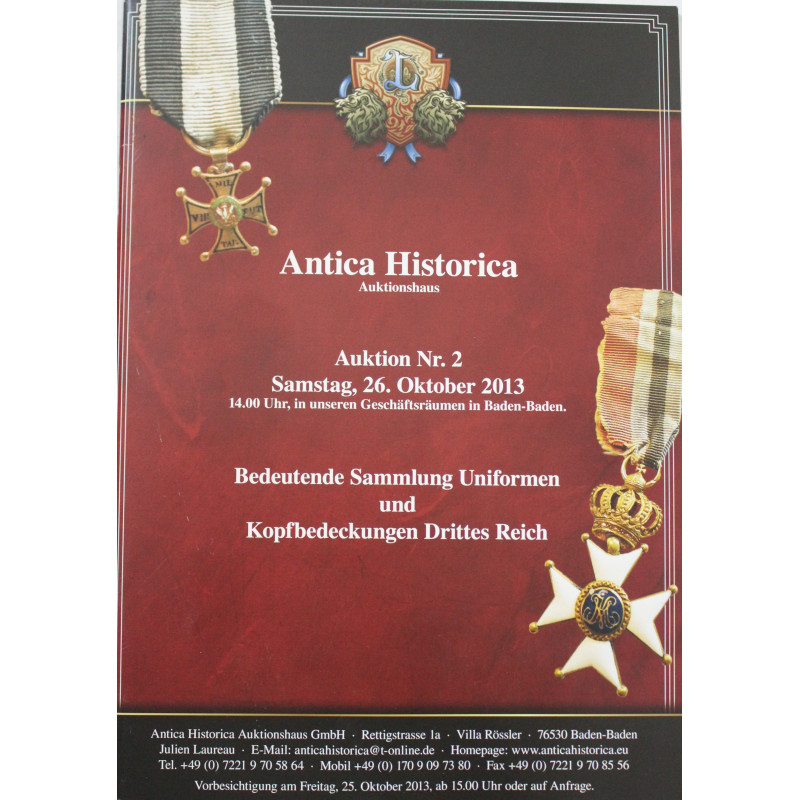 Album Antica Historica Auktion Nr 2 du 26 Oct. 2013