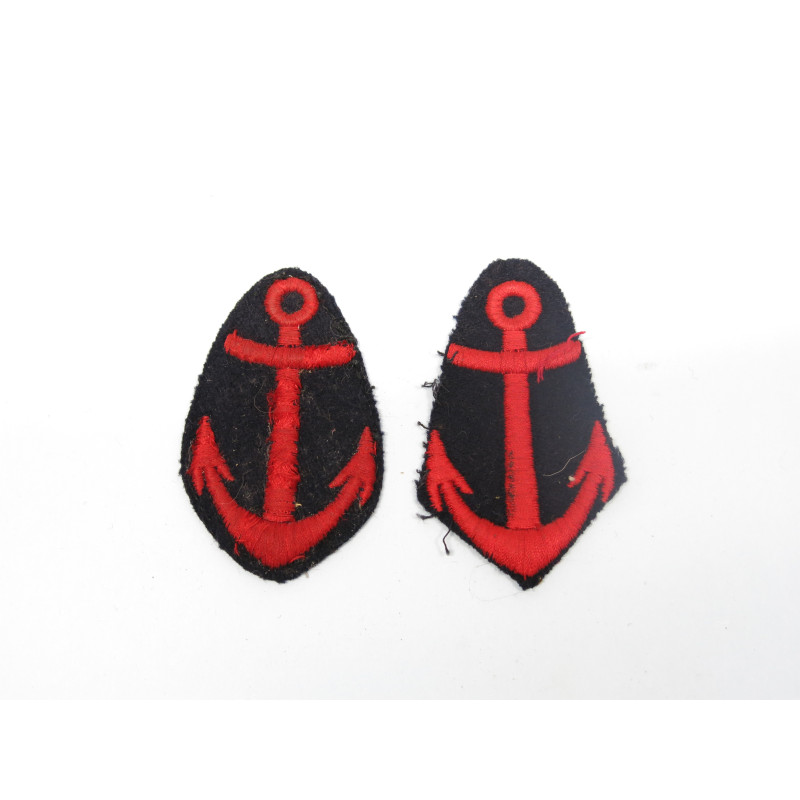 Paire dinsigne tissu marine nationale france ref 60 