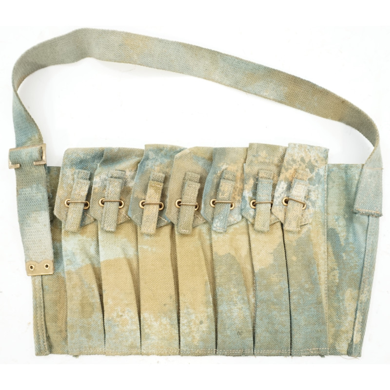 Bandoulière toile porte chargeurs Sten camo effet terrain