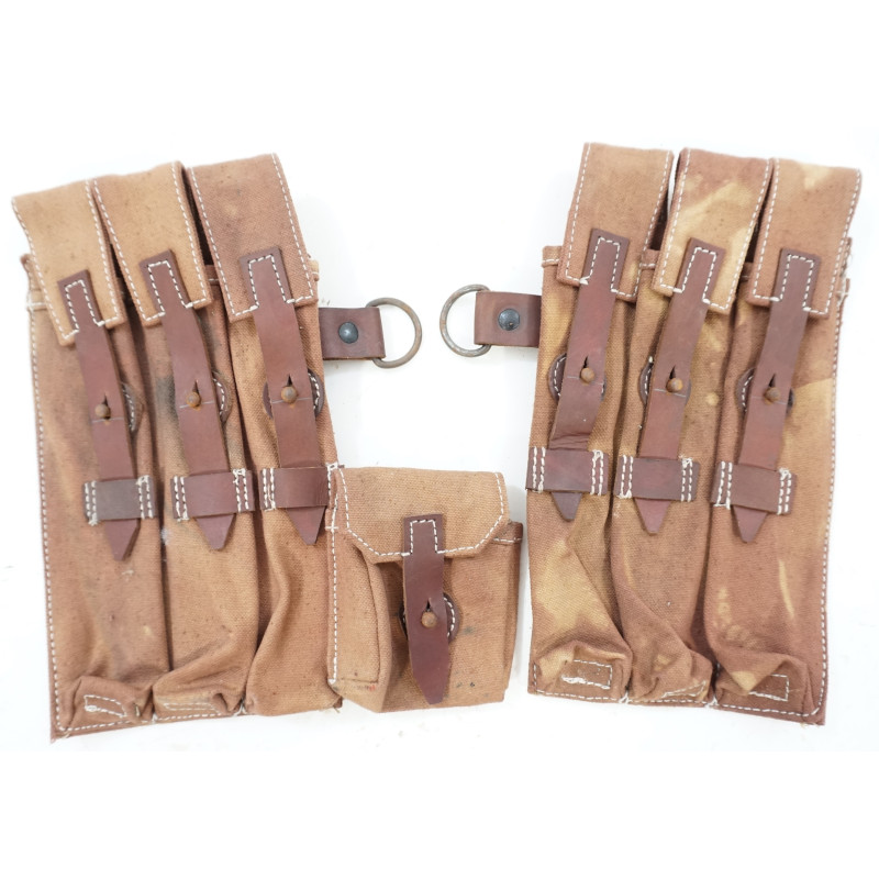 Paire de porte chargeur pour MP38 ou MP40 terrain fauve Paire de porte chargeur pour MP38 ou MP40 terrain fauve