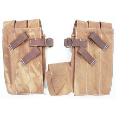 Paire de porte chargeur pour MP38 ou MP40 terrain fauve