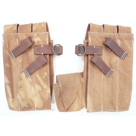 Paire de porte chargeur pour MP38 ou MP40 terrain fauve
