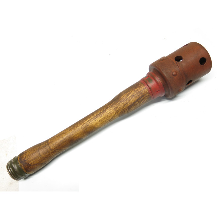 Grenade à manche originale d'exercice WH rouge 39/45 Réf 112