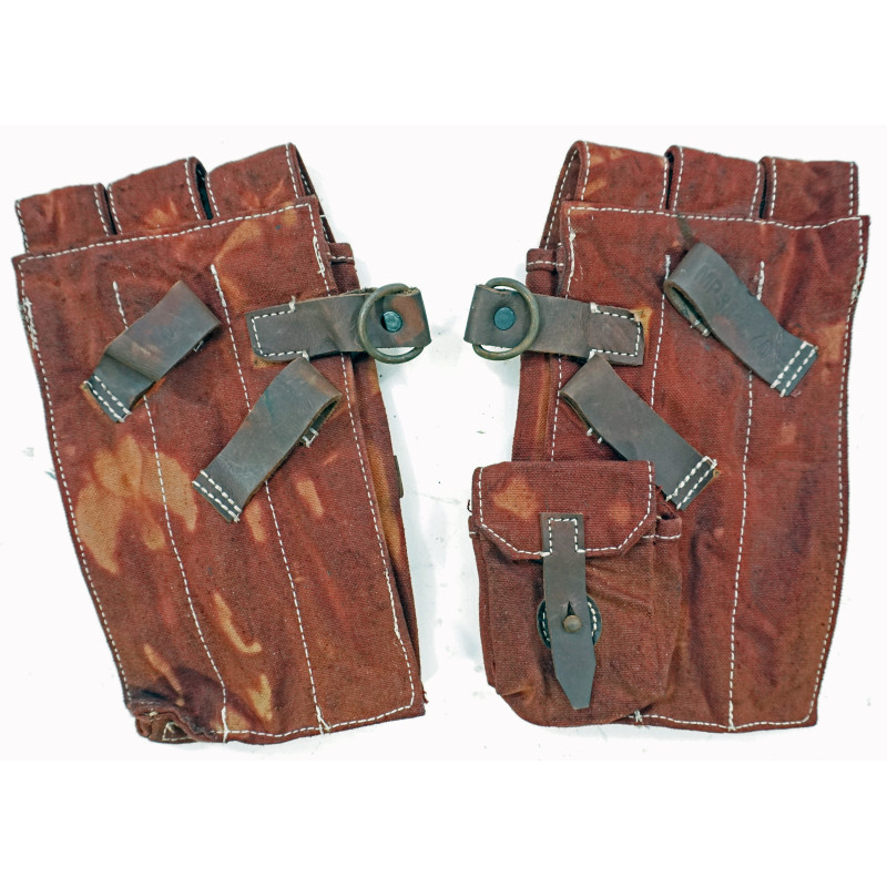 Paire de porte chargeur pour MP38 ou MP40 terrain marron Paire de porte chargeur pour MP38 ou MP40 terrain marron