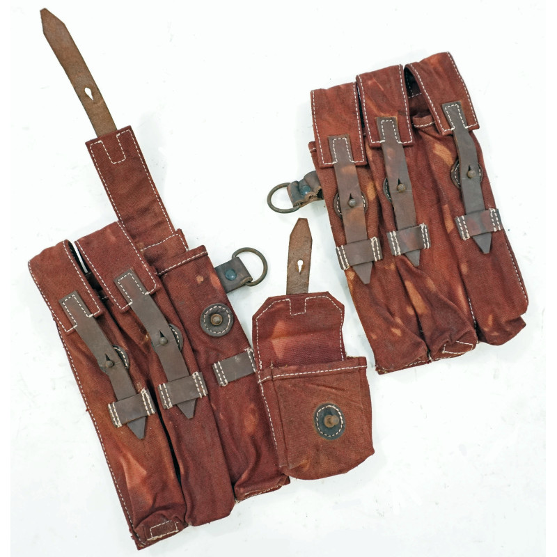 Paire de porte chargeur pour MP38 ou MP40 terrain marron Paire de porte chargeur pour MP38 ou MP40 terrain marron